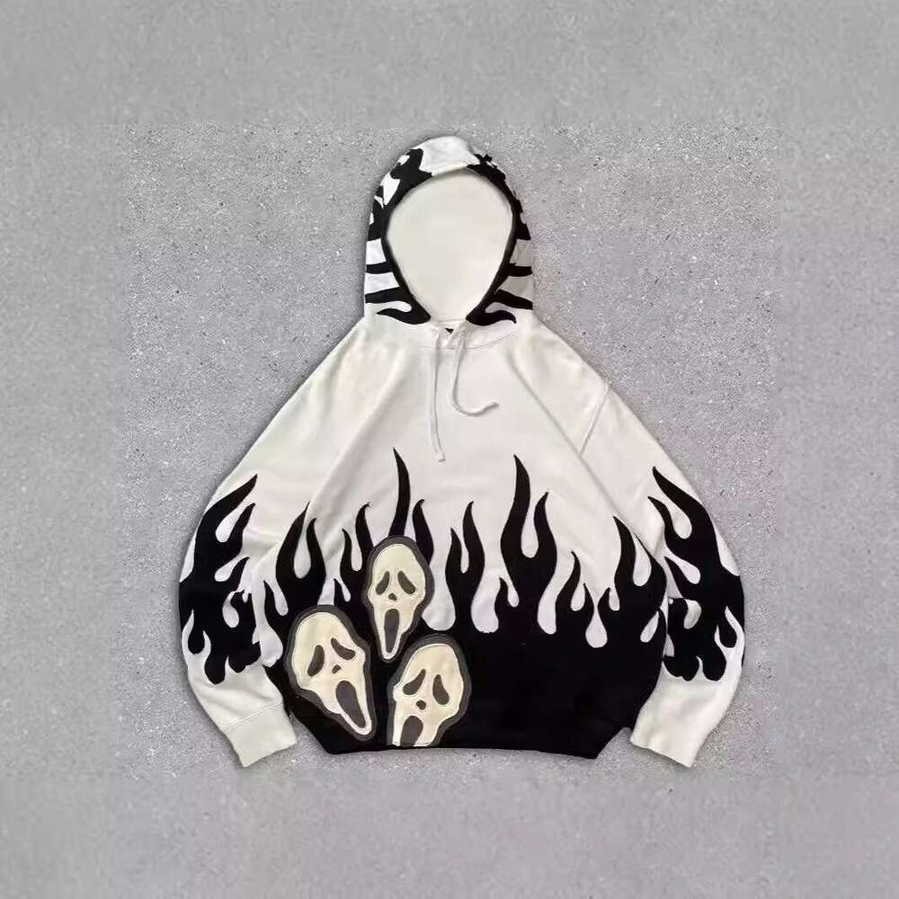 New Flame Skull 3D Printed Men's and Women's Casual Hoodie