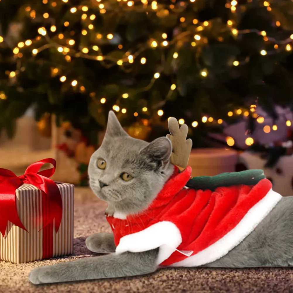 Dog Christmas Costumes Elk Pet Dog Cold Weather Coats Winter Warm Christmas Dog Clothes for Small Dogs PuppyXJ250109