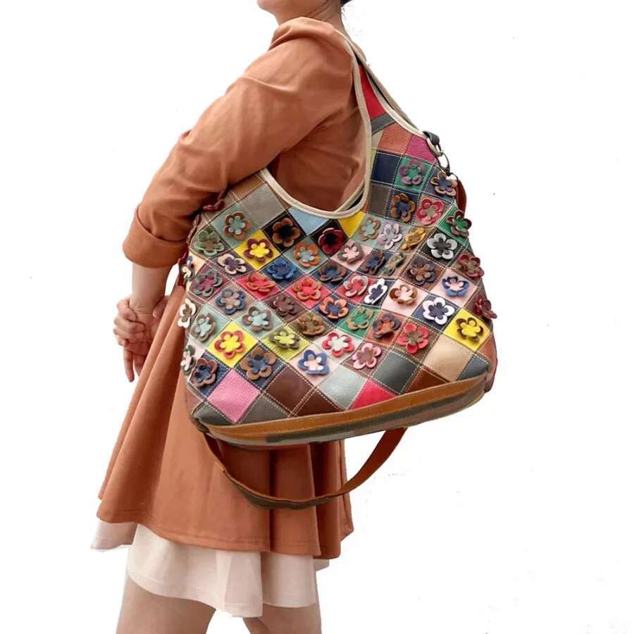 Fashion Multicolour Real Cow Leather Handbags Women Wers Crossbody Bag High Quality Girl Shoulder Bags Female Tote