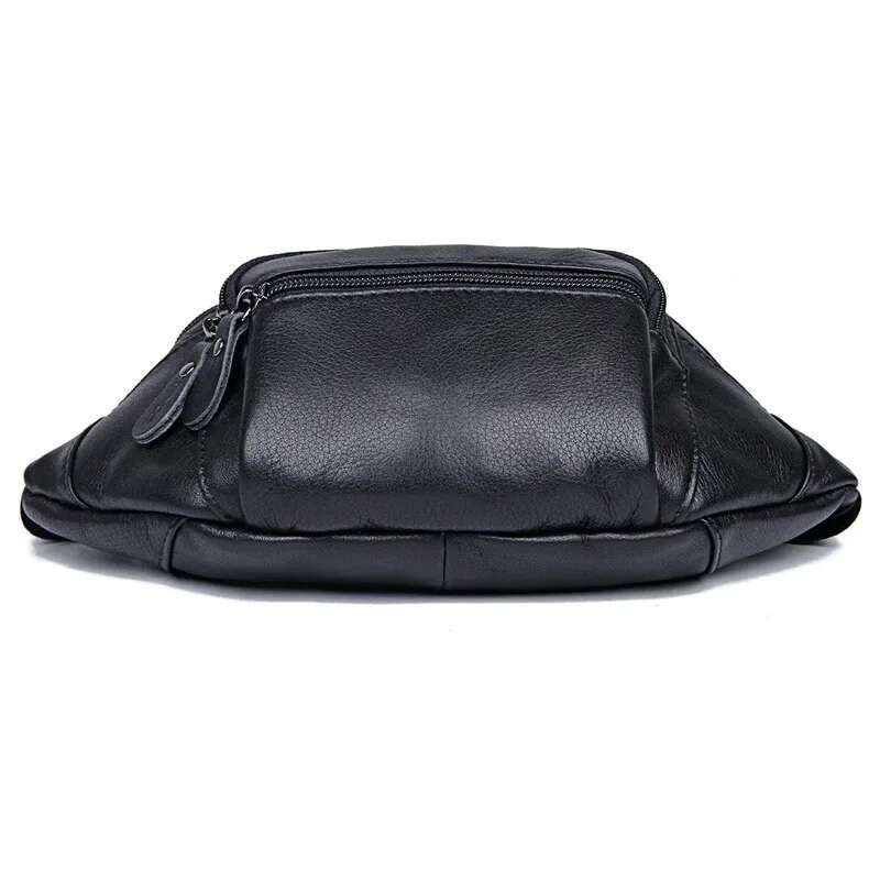 Casual Packs Genuine Waist Bag Men Women Real Cow Leather Fanny Pack Belt Bum/Hip Male Female Cross Body