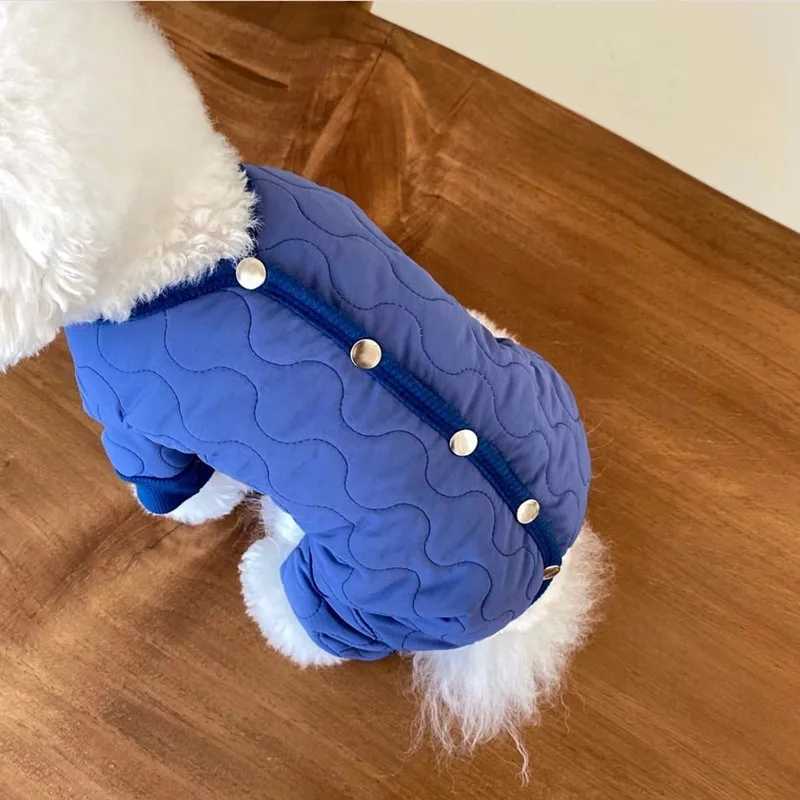 Dog Waterproof Jacket 2024 Dog Winter Jumpsuit Cotton Dog Clothes Thickened Warm Dog Coat Chihuahua Poodle Bichon Pet ClothingXJ250109