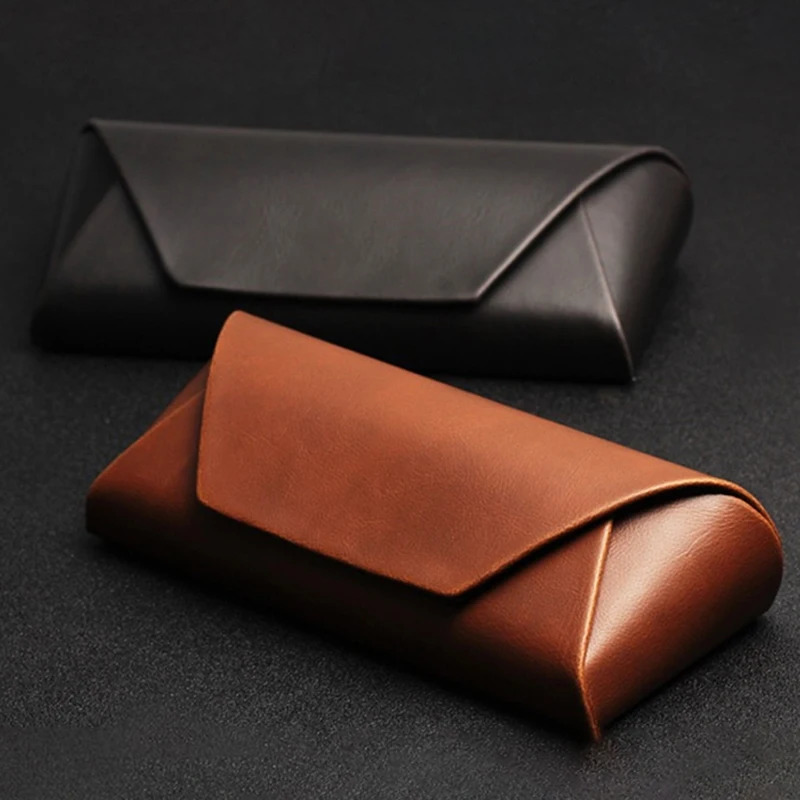y Myopia Leather Glasses Case Sunglasses for Women Eyeglasses Sun Pouch Solid Eyewear Accessories 250109