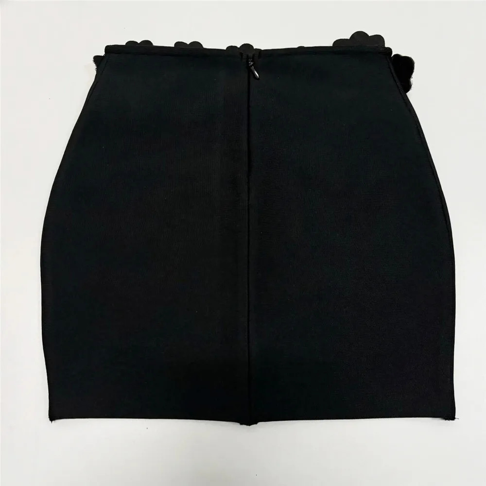 Autumn Women Bandage Sets Sexy Beading Long Sleeve Tops Mini Skirt Club Party Outwear Two Pieces 250106