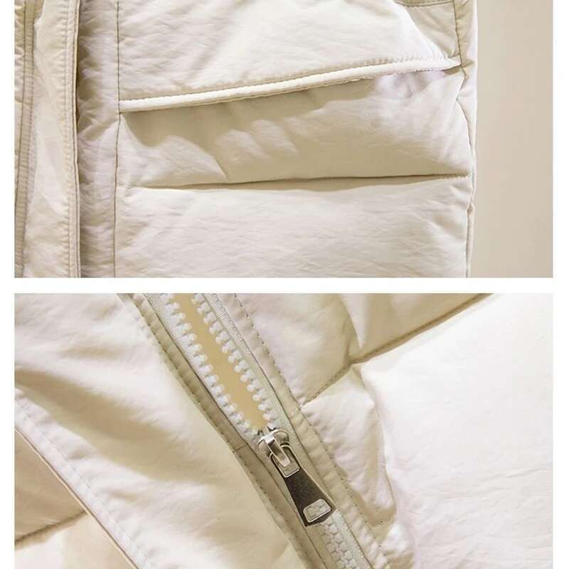 2025 Winter Women's Short Vest New Korean Stand Collar Down Warm Coat Fashion Designer Jacket
