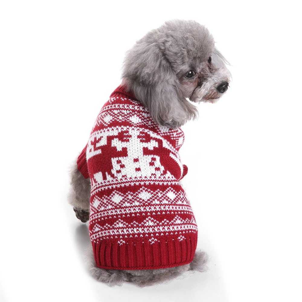 Pet Clothes Dog Sweater Cat Costume For Small Dogs Christmas Deer Clothing Cat Sweater Dogs Coat Halloween Warm Pet Knitte CoatXJ250109