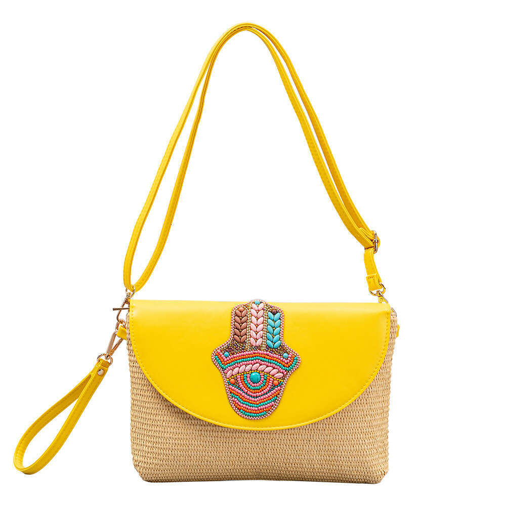 Summer Grass Handheld High Grade Exquisite Woven Crossbody Shoulder Bag Women's