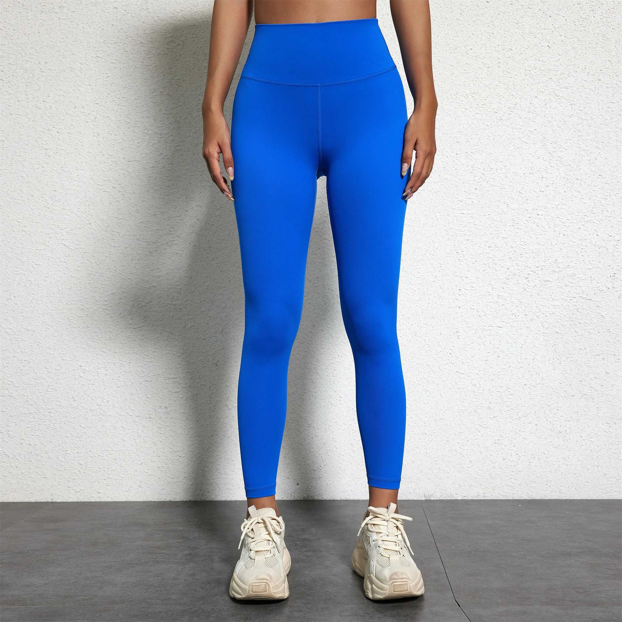 Solid color High waist Yoga Leggings 2pc Gym Yoga Set Women cross Back Shoulder Straps fitness Bra Top +Athletic Tight TracksuitXJ250109