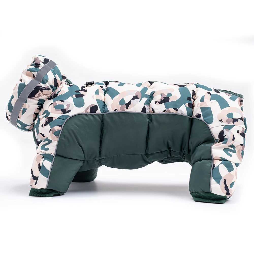 Winter Dog Coat for Medium Dogs Waterproof Puffy Dog Clothes Fully-Closed Belly Overalls for Male Female Dogs Warm Dog SnowsuitsXJ250109