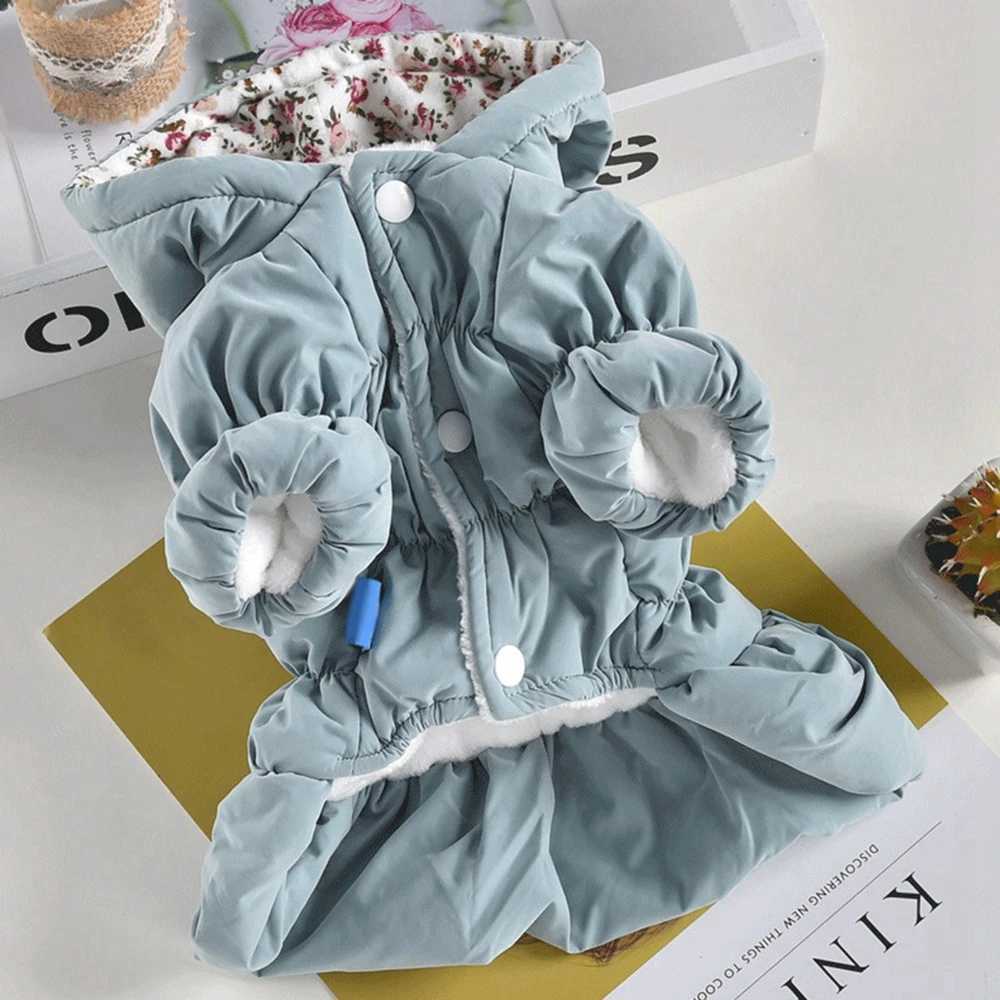 Winter Pet Clothes Warm Dress Hoodie Floral Bubble Skirt Dog Autumn Winter Coat Outfit ClothesXJ250109