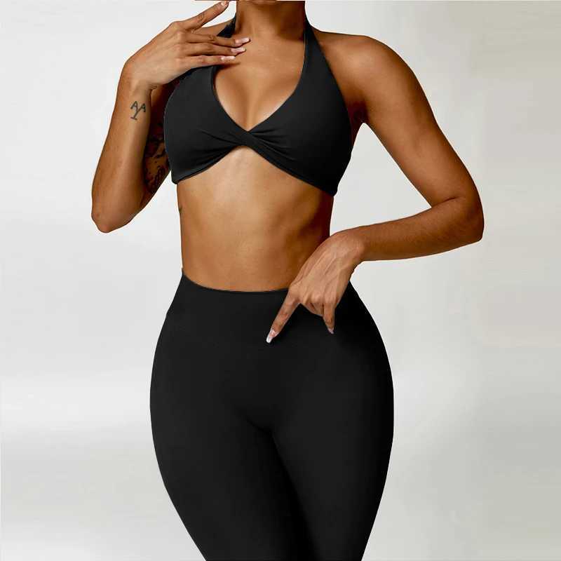 2Pcs Gym Yoga Set Workout Clothes for Women Sportswear Push Up Sports Bra High Waist Leggings Sexy Fitness SuitsXJ250109