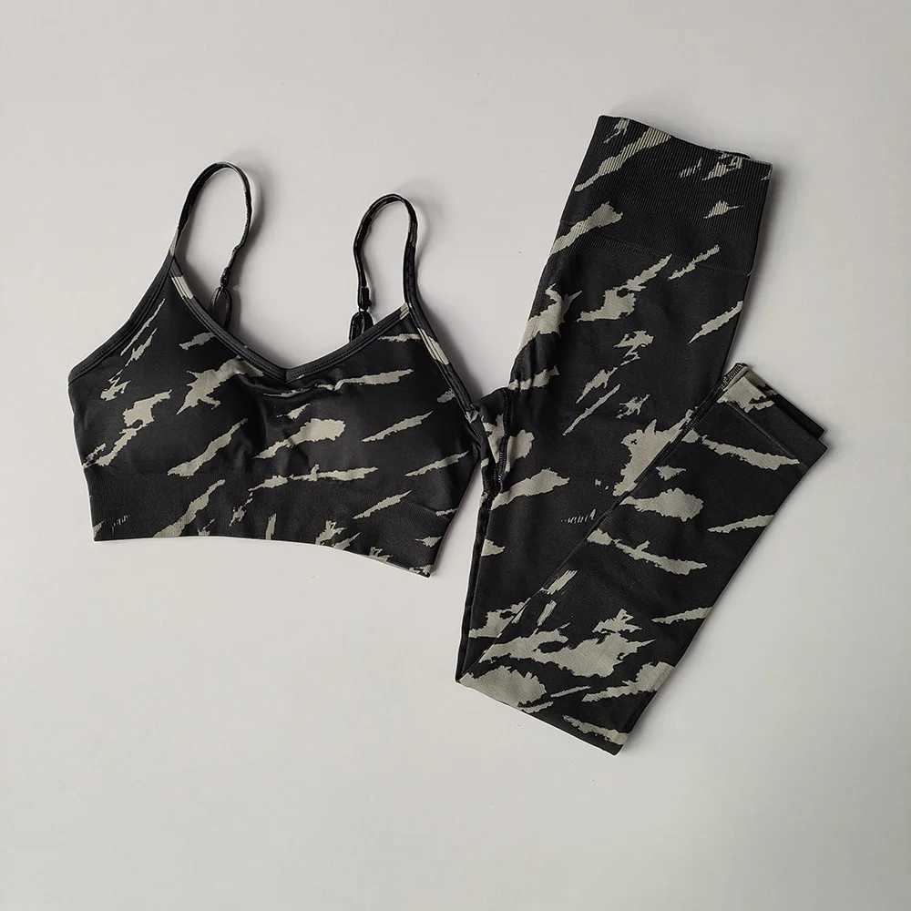 LANTECH Women Sports Suits Set Yoga Sets Lifting Squat Gym Fitness Pants Leggings Bra Clothes Seamless Sportswear Sports ActiveXJ250109