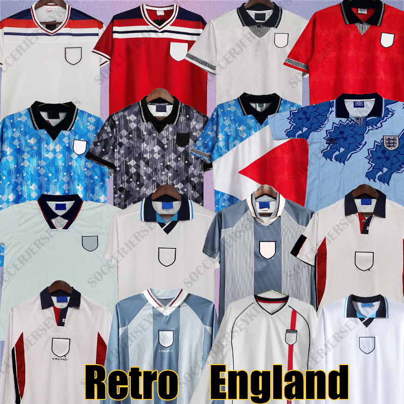 england football shirt retro soccer jersey BECKHAM SHEARER GASCOIGNE OWEN GERRARD SCHOLES FOWLER men kids kit camiseta futbol retro england shirts