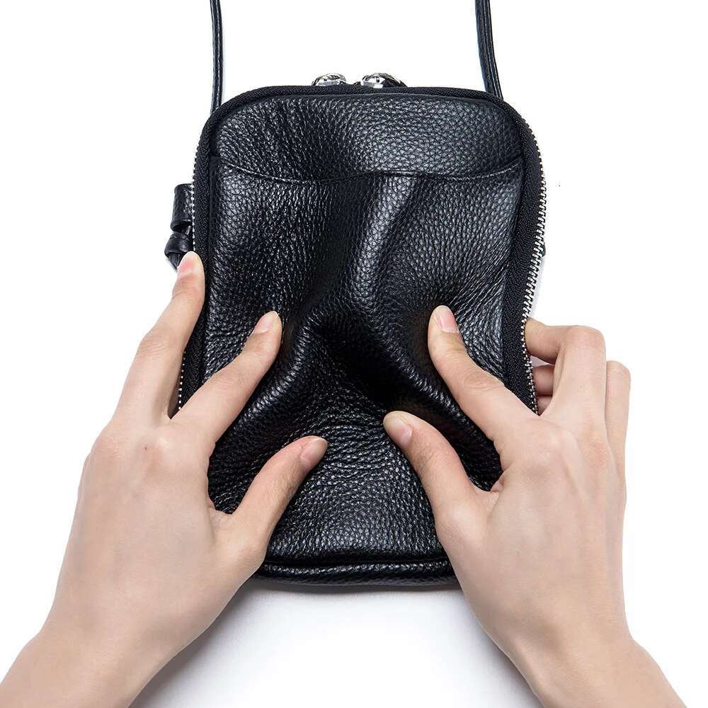 Genuine Leather One Shoulder Women Crossbody Bag Designer Small Handbag Lipstick Key Phone Pouch Holder For Female