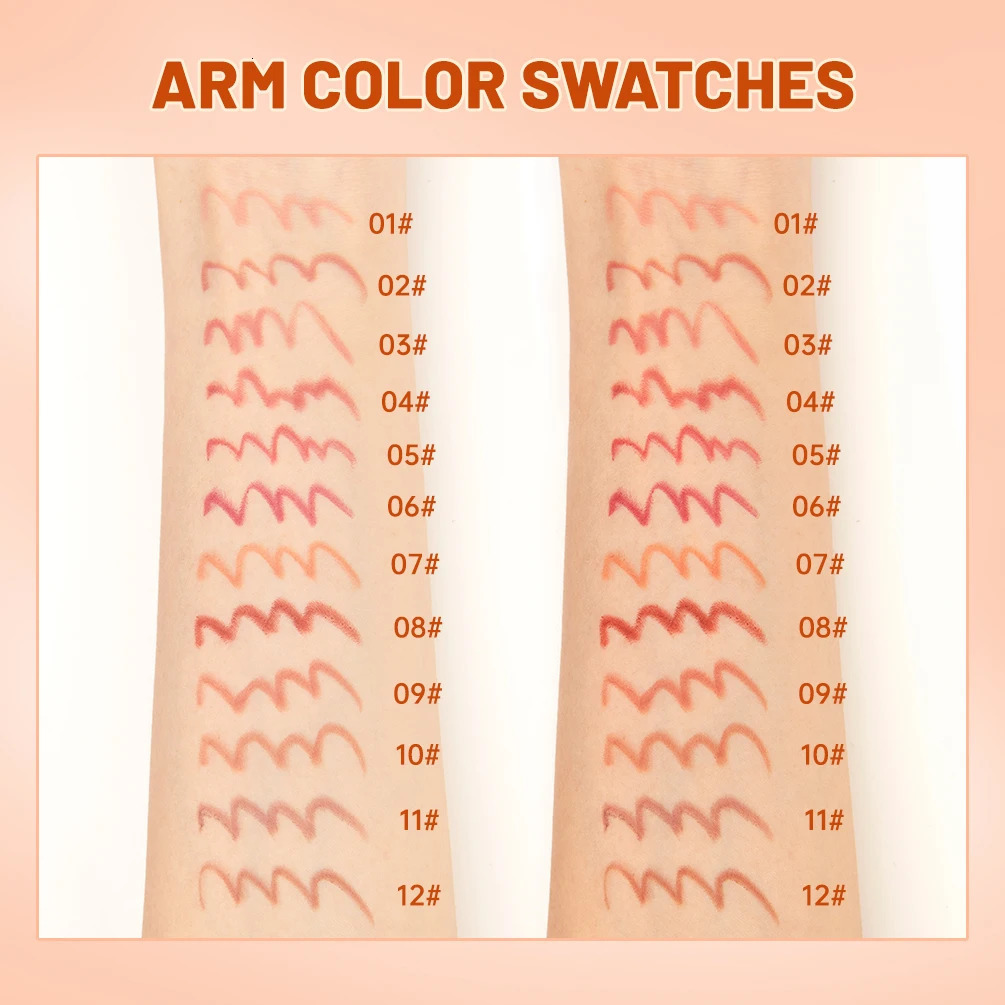 QI Lip Liner Pencil Contour Matte Lipstick Pens Smudge Proof Silky Lipliner Not Easy Fade Lip Outline Sculpt Lips Makeup Set 250108