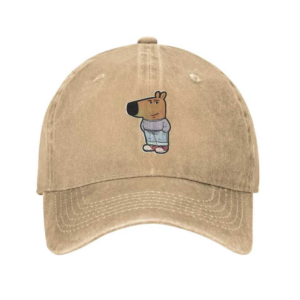 My new character is a calm guy with fun memes a baseball cap painful denim washed hats retro outdoor activities X250109