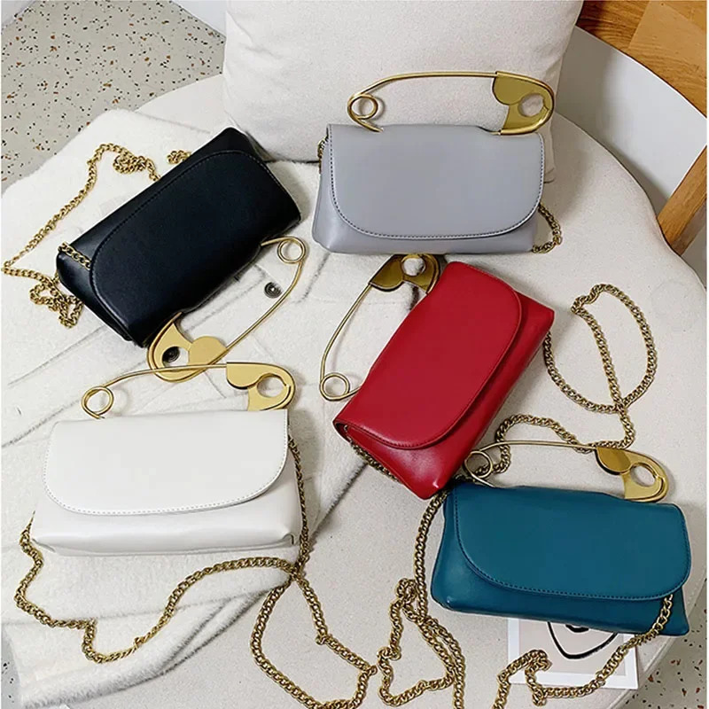 PU Leather Handbag Women er Chains flap Shoulder Bag Fashion Party Clutch Bags Purse Mini Crossbody Tote Female bolsa 250106