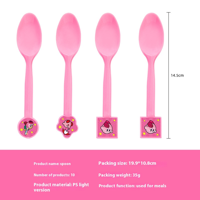 New Star Kirby Theme Party Set Cups, Paper Plates, Tissue Tablecloths, Banners, Decorative Supplies