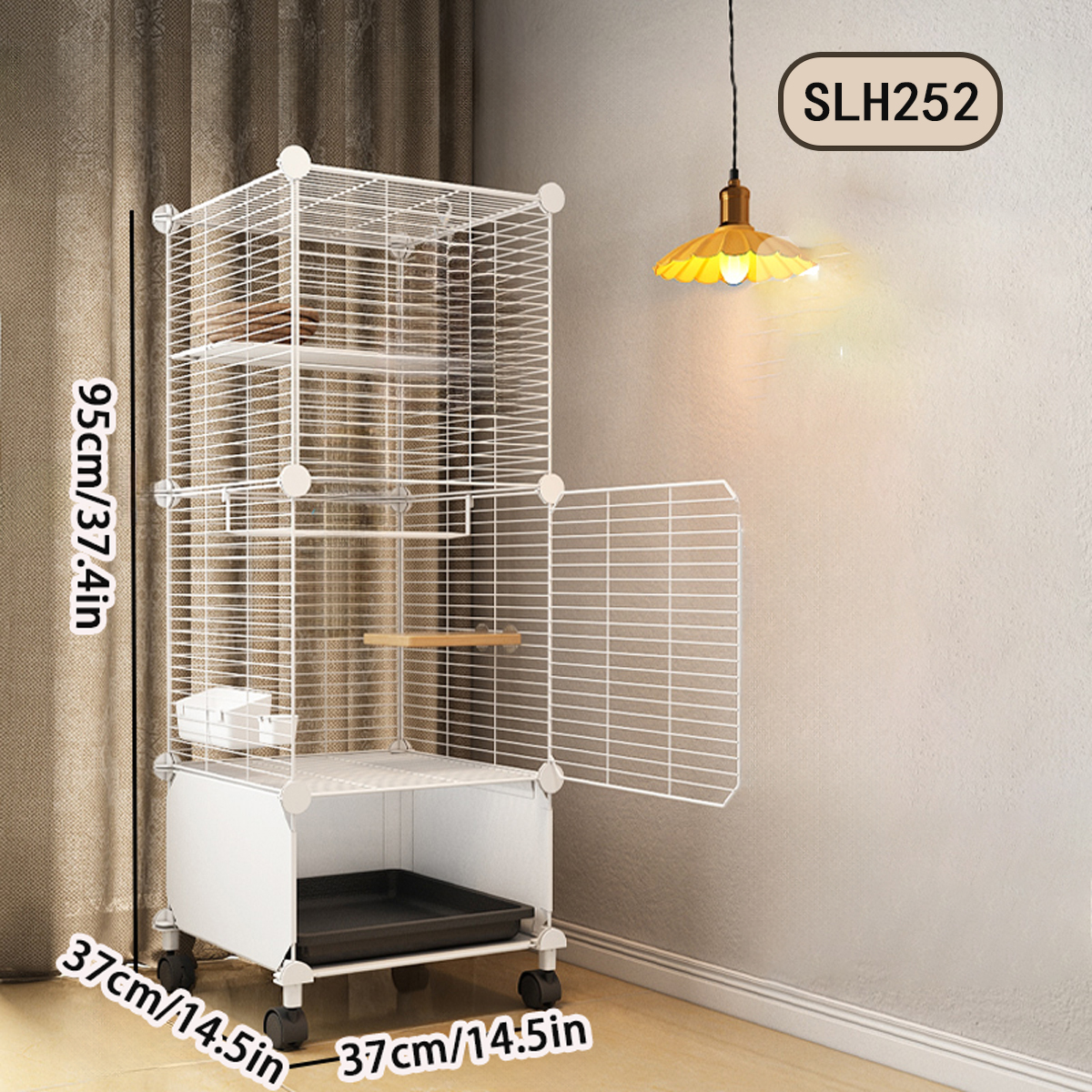 Specialized Ironbirdcage for Budgies, Finches - Ideal Household Decor for Pets