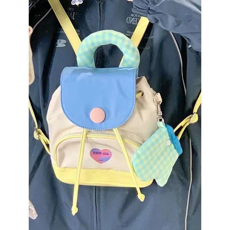 Summer button cute book mini bag shoulder small backpack for women