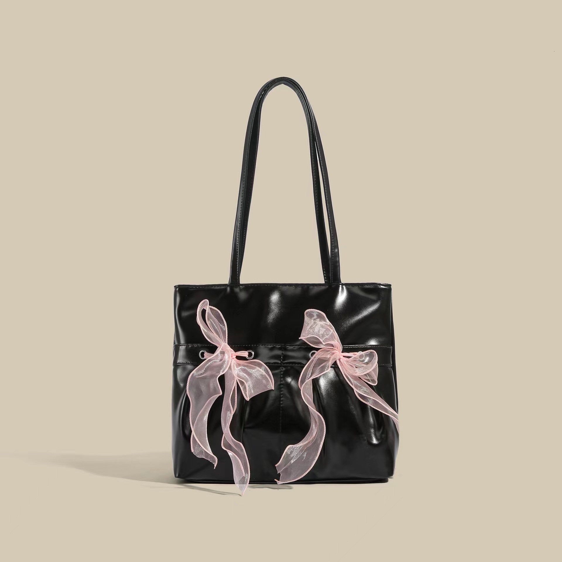 Niche Designer Retro Ribbon Bow Armpit Exquisite And Versatile Tote Candy Color Cute Girl Simple Women's Bag