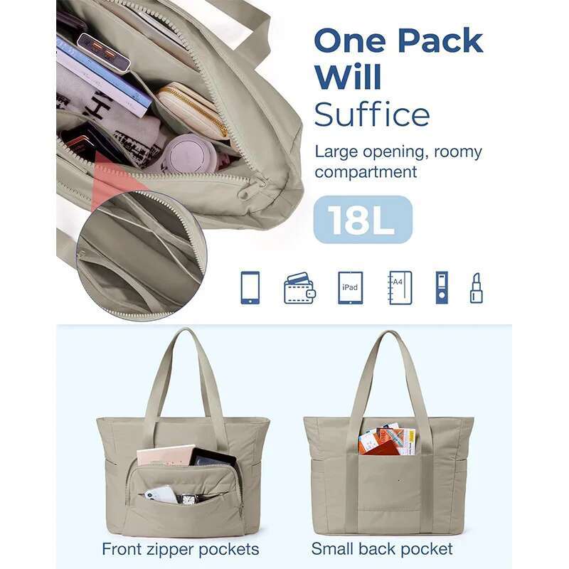 GAINNY Women's Travel Tote Leisure Fashion Large Capacity Commuting Gym Shoulder Bag Female Simple Mommy Go Out Handbags