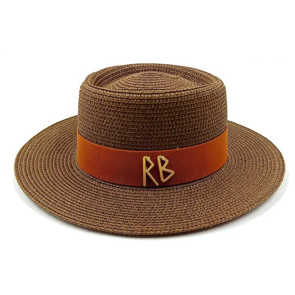 Summer Sun Straw Hat 2024 Concave and Convex Top Adjustable Elastic Webbing Accessories Men and Wen Sun Hat Outdoor Beach Hat X250109