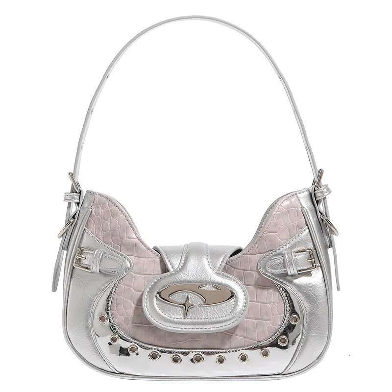 Millennium Spicy Girl Motorcycle Female Crowd Design Underarm Single Shoulder Handheld Crossbody Bag