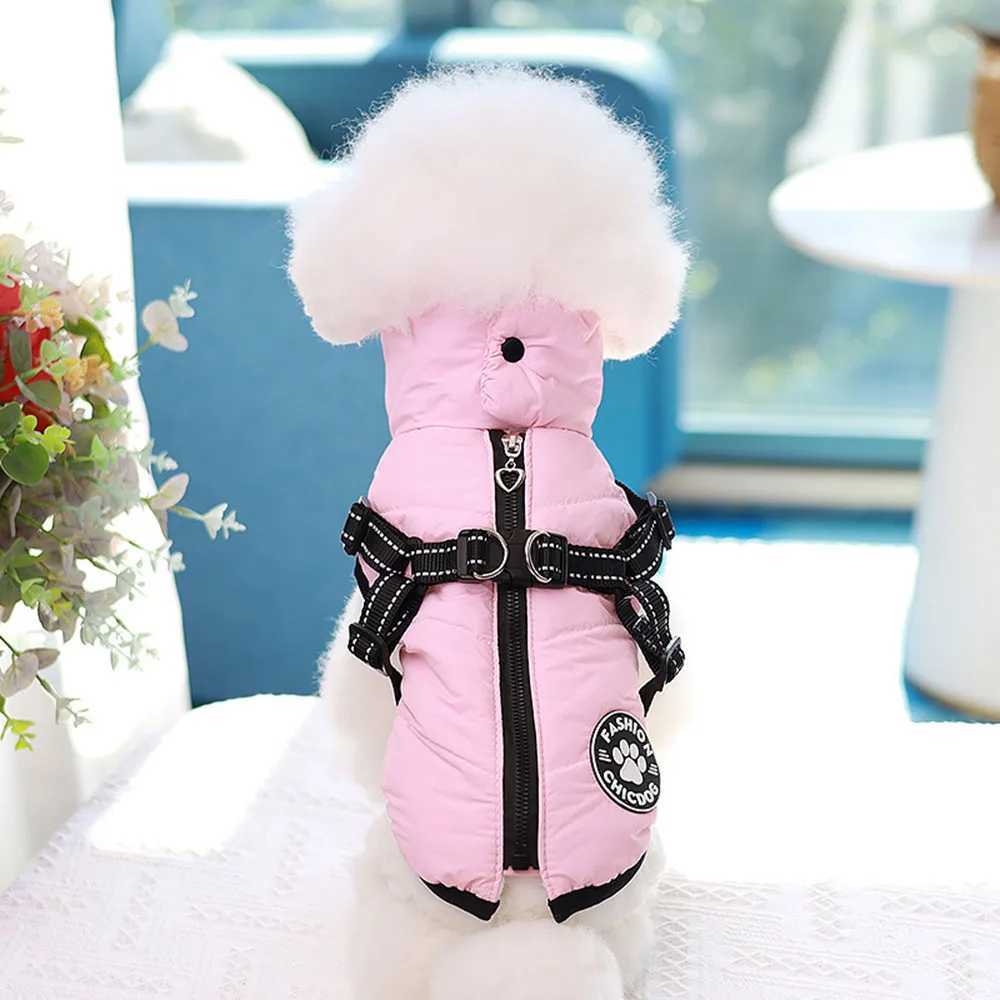 Dogs and Cats Coat Jacket Pet Vest Dog Pet Harness Zipper Design Puppy Warm Hoodies Clothes 4 ColoursXJ250109