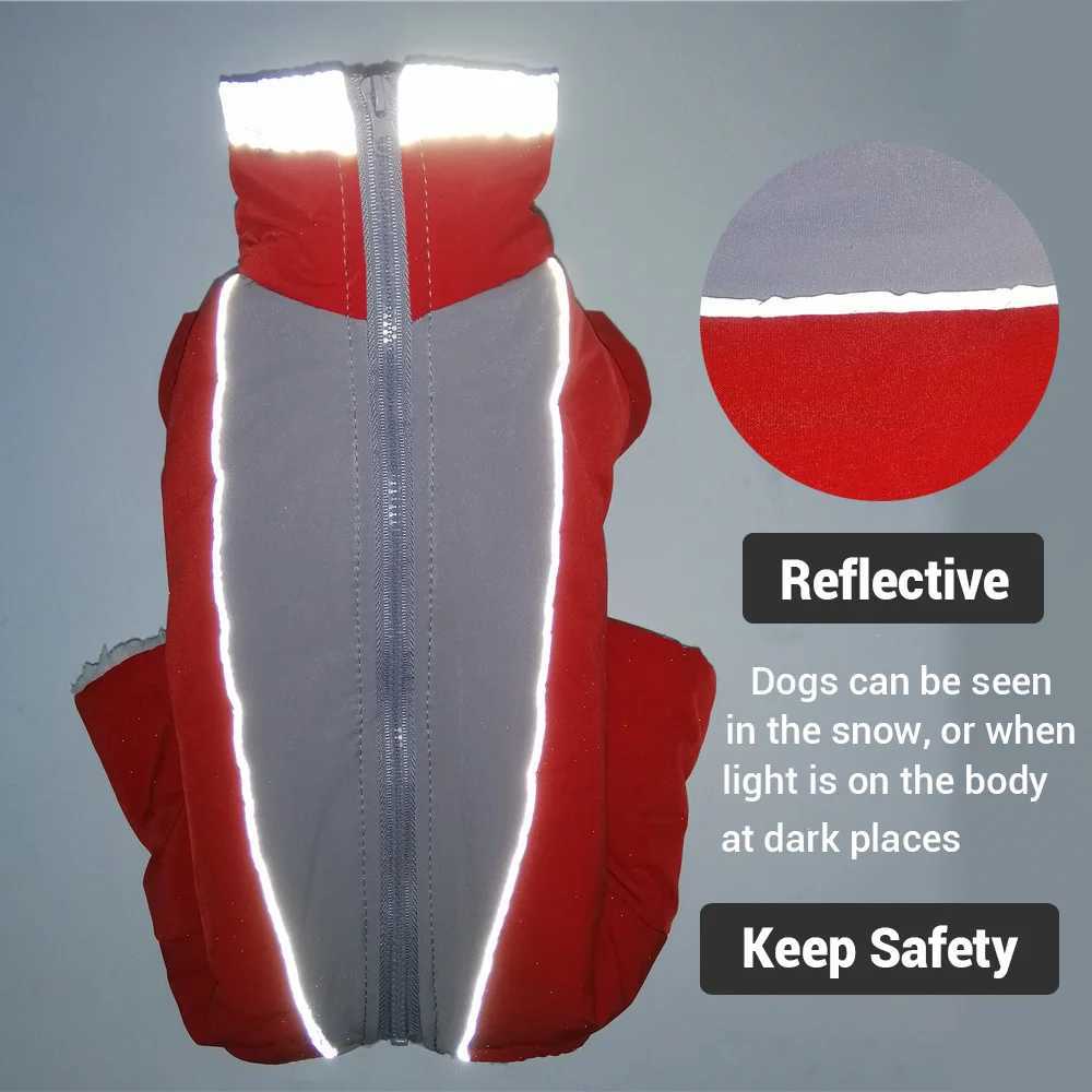 Winter Pet Dog Clothes Super Warm Jacket Thicker Cotton Coat Waterproof Small Dogs Pets Clothing For French Bulldog Puppy 5.0XJ250109