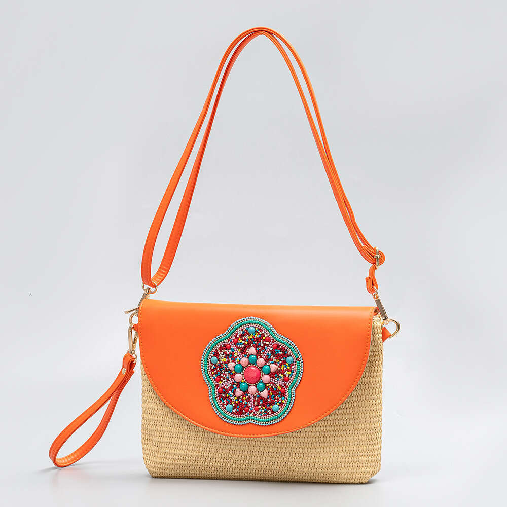 Summer Grass Handheld High Grade Exquisite Woven Crossbody Shoulder Bag Women's