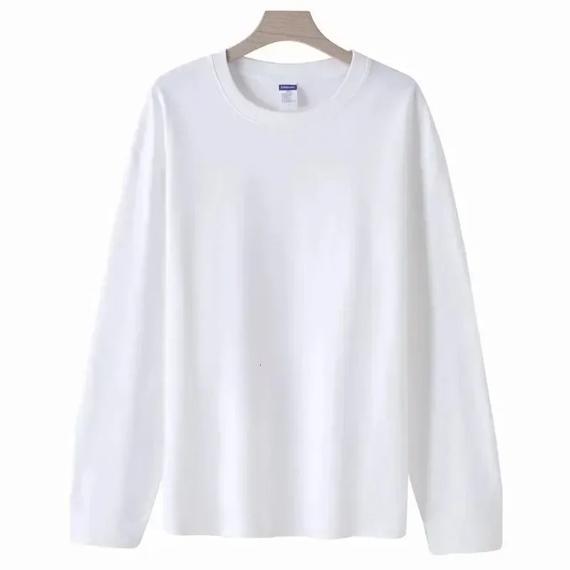 Mens T Shirts Casual Long Sleeve Cotton Moisture Wicking Heavyweight Tees Tanks Classic Loose Fit Tshirts for Men 250106