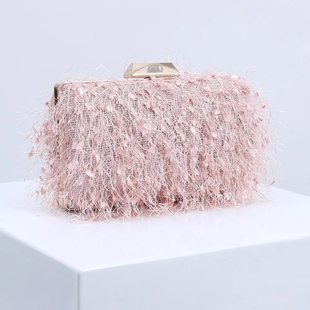 Korean style wedding clutch purse handbags with tassel fashion crossbody shoulder sling bag women trendy er purse 250106