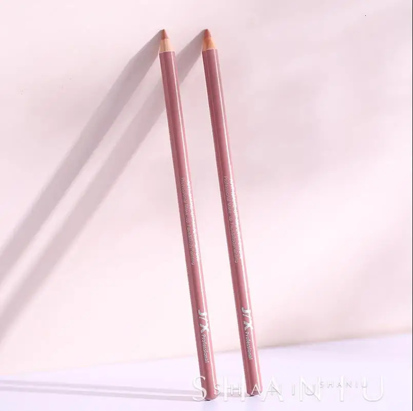 J/X Professional Nude Peach Color Lip Pencil Lip Liner Lipstick Makeup Waterproof Longlasting Cosmetics 250108