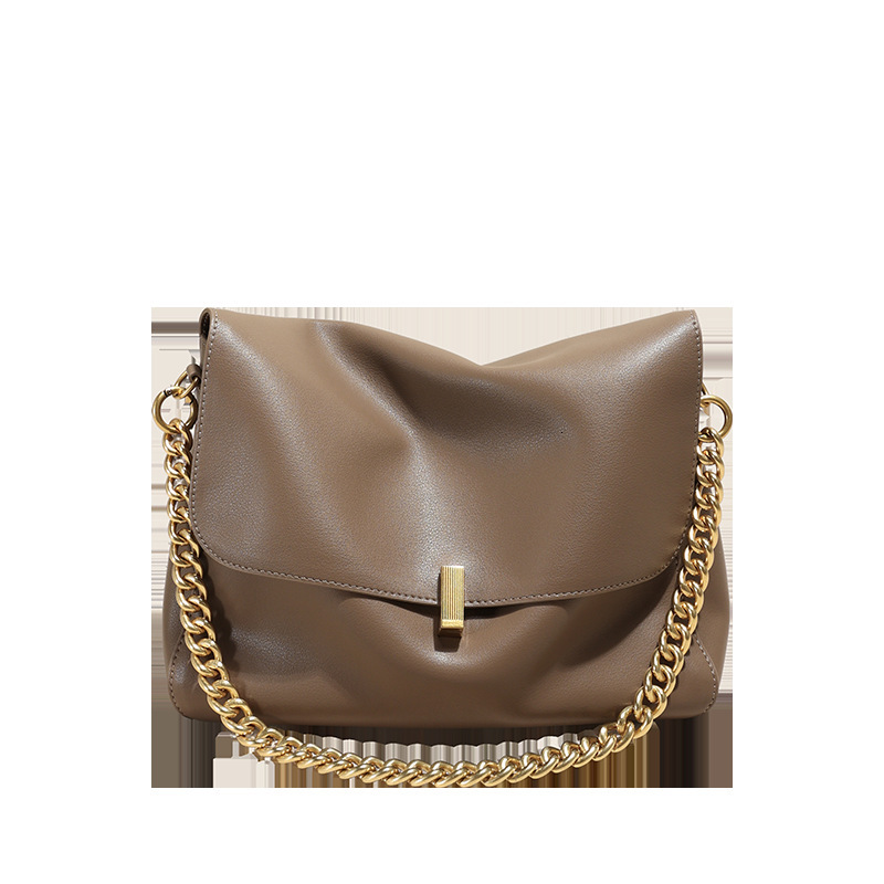 2025 Brand Women Leather Women's Fashion Single Shoulder Tote Bag Simple Cross-Body Purses And Handbags