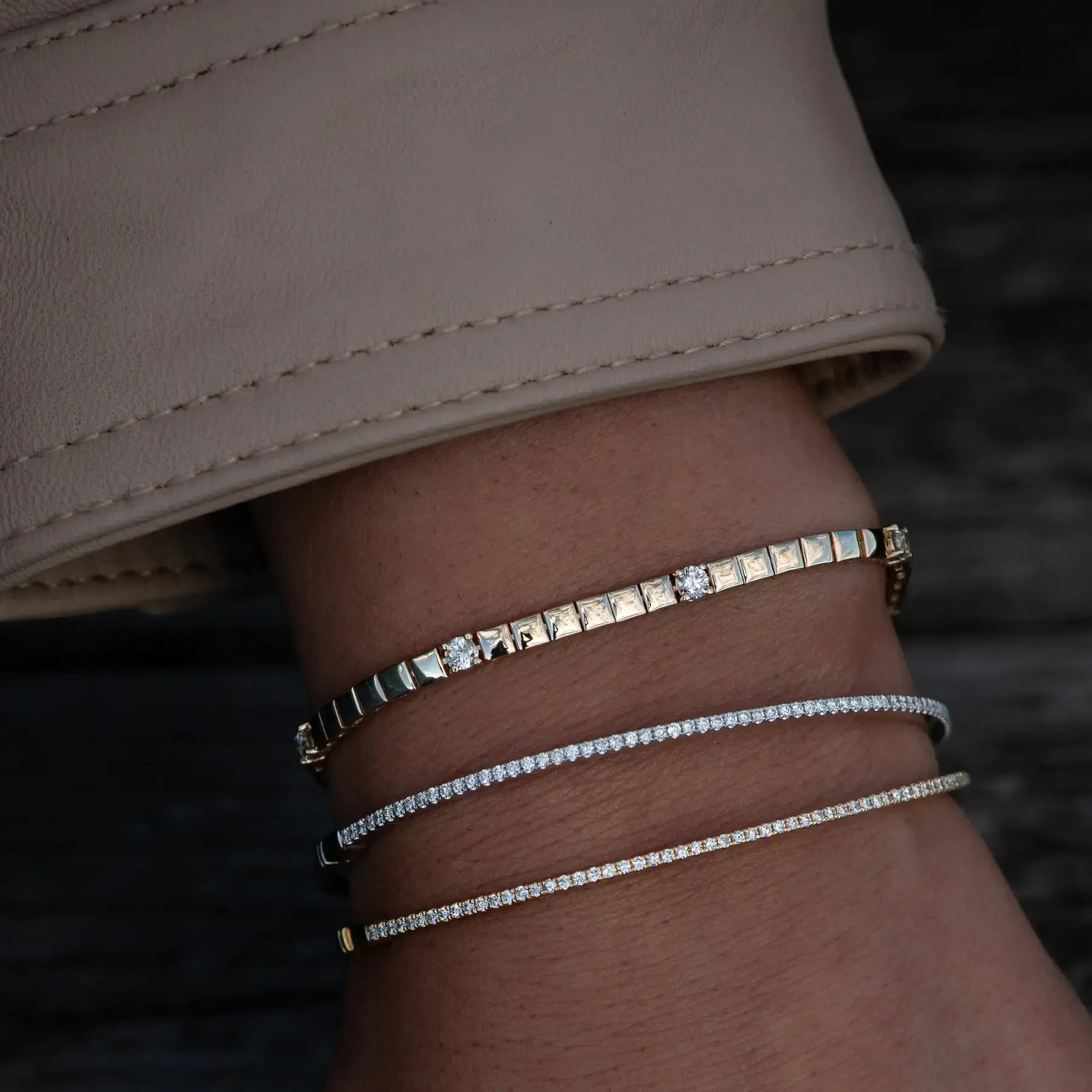 Geometric CZ Tennis Bracelet for Women Paved Different Shape Rainbow 5A Zirconia Stone Chains Bracelets Fashion Jewelry 250109