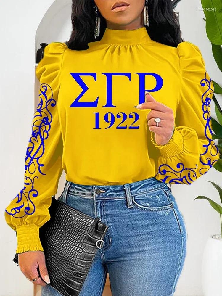 Women's Blouses Classic Sigma Gamma Rho Sorority Sleeve Blouse