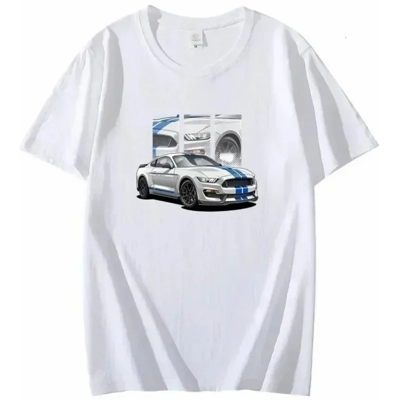 Mens Printed Pattern Car Letter Print Tshirt Perfect Never Ends GT3RS Cotton Short Sleeve Casual 911 Loose 250106