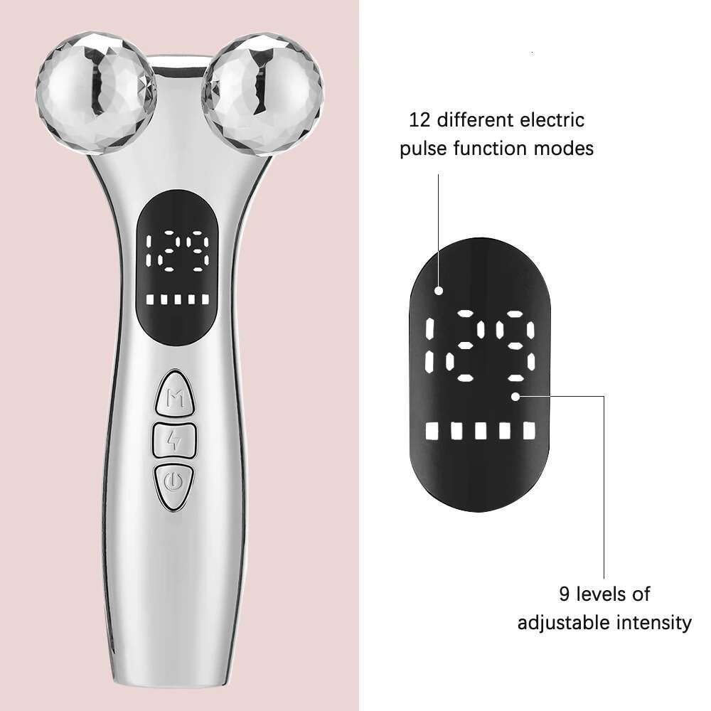 1pcs,EMS Face Massager Vibration Double Chin Removal Facial Lifting Firming Shaping Roller Body Neck Muscle Rela