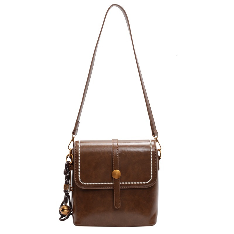 Bag Bag For Women 2025 New Trendy Mobile Phone Fashionable And Versatile, Student Covered Women's Bag, Single Shoulder Crossbody Bucket Bag