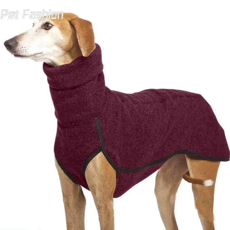 High Collar Pet Clothes for Medium Large Dogs Winter Warm Big Dog Coat Pharaoh Hound Great Dane Pullovers Mascotas SuppliesXJ250109
