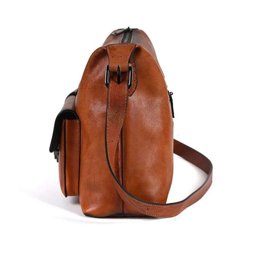 Genuine Leather Underarm Handbag Casual Women Girl Real Cowhide Shopping Bag Designer Female Shoulder Crossbody Bags