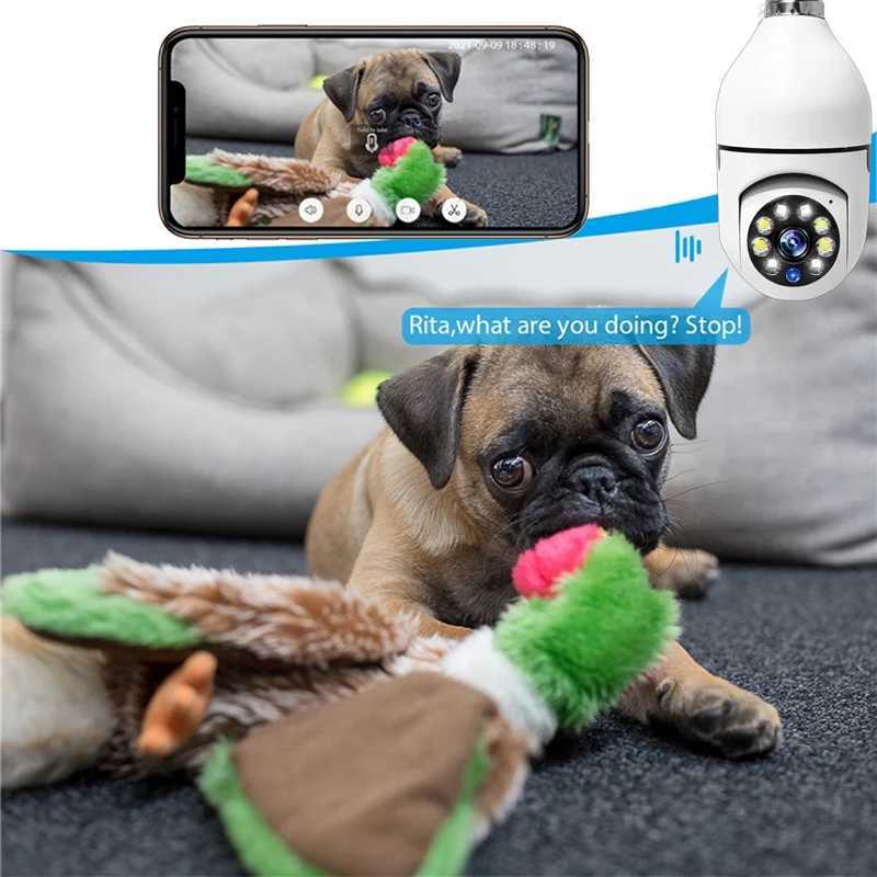 1080P HD E27 bulb monitoring camera anti-theft outdoor and indoor security monitor wireless WiFi camera night vision audio IP camera X250110