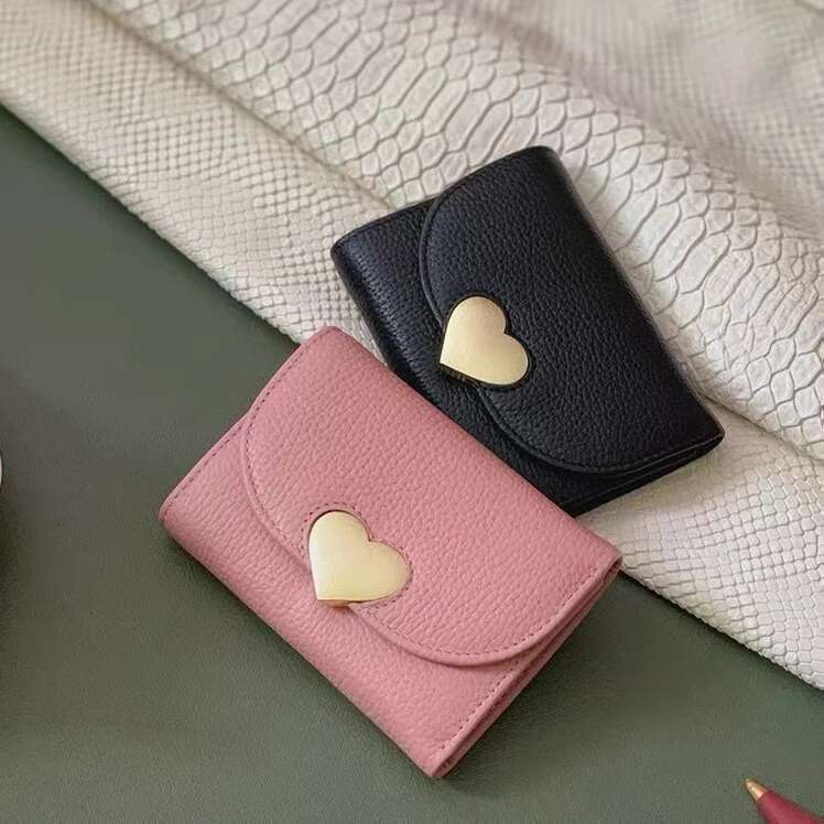 Genuine Small Wallet Short Caw Leather Women Wallets Purses 2022 Female Purse Clutch