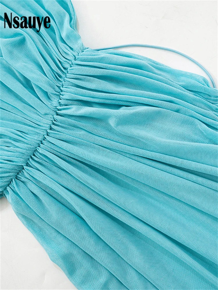 Nsauye Sexy Women Elegant Strapless Shawl Vest Crop Tops Ruched Mini Dress Club Party Skirt Fashion Two Piece Set 250106