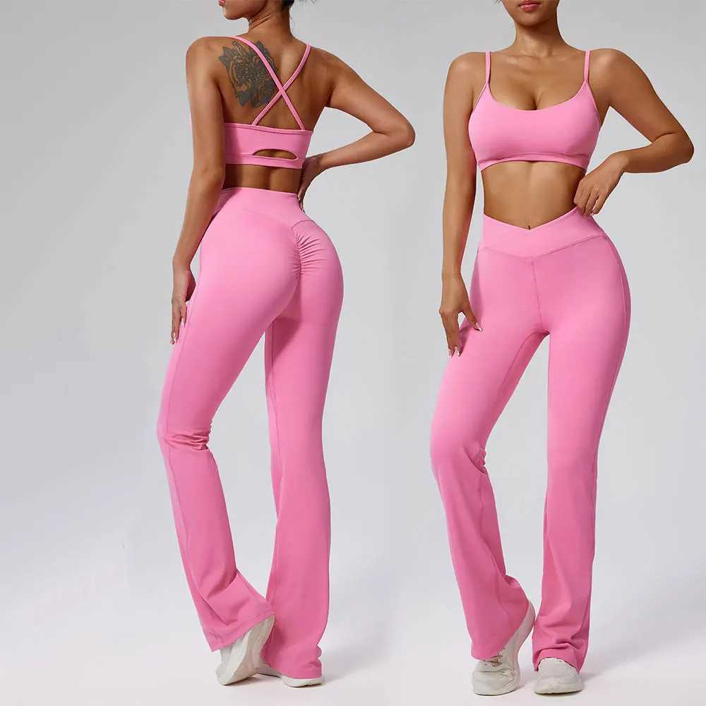 Women Tracksuit 2PCS Yoga Set Workout Clothes Sportswear Gym Clothing High Waist Leggings Fitness Bra Sports Suits Athletic WearXJ250109