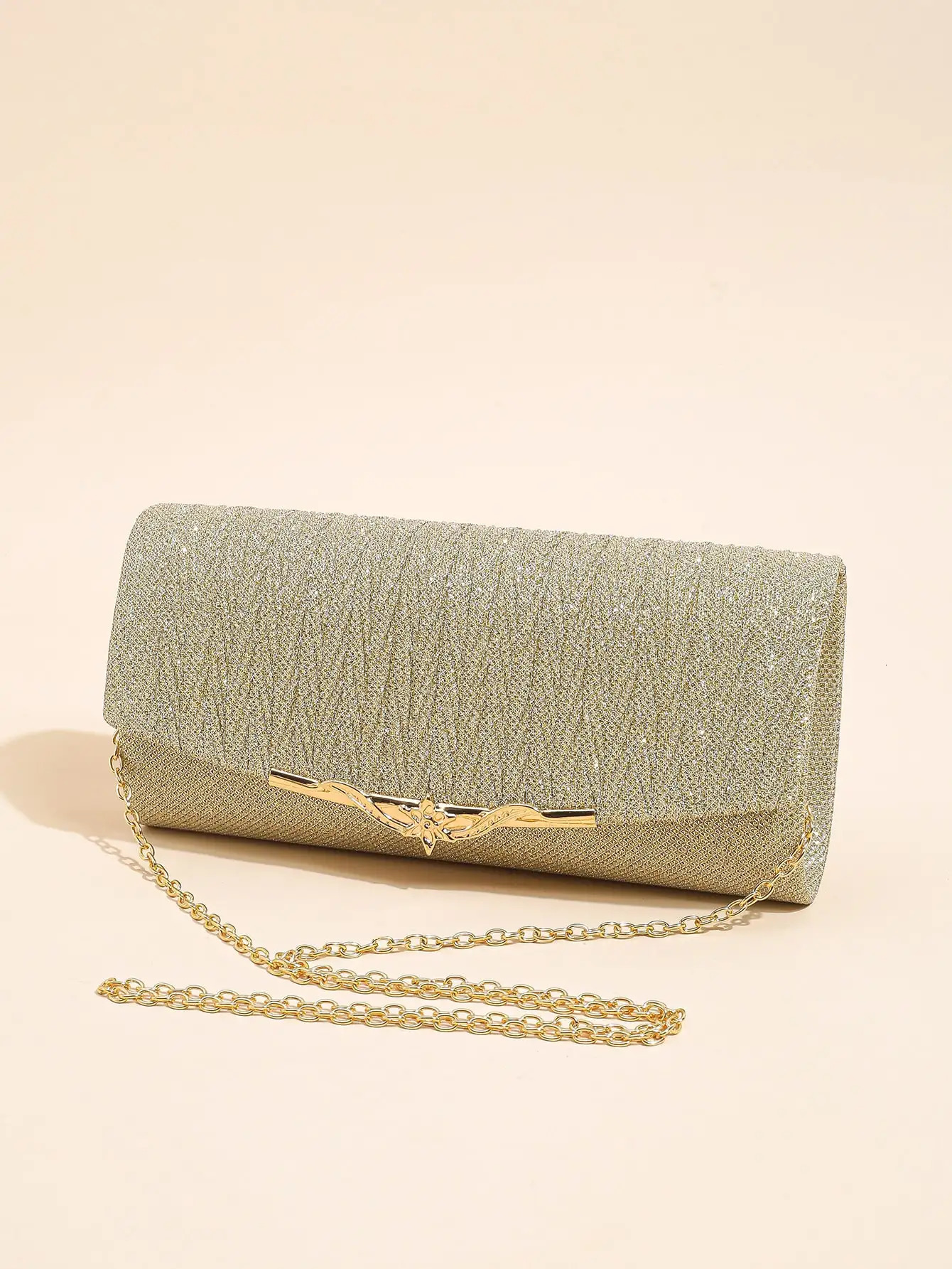 Clutch Purse Evening Bag for Women Glitter Evening Envelope Handbag With Detachable Chain for Wedding and Party 250106