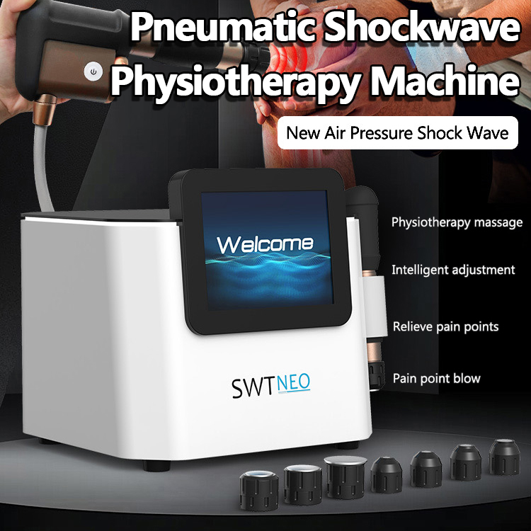 Professional Pneumatic ESWT Shockwave Therapy Air Pressure Pneumatic Shockwave Pain Relief Muscle Tendon Athletes Injury Rehab Massage Equipment