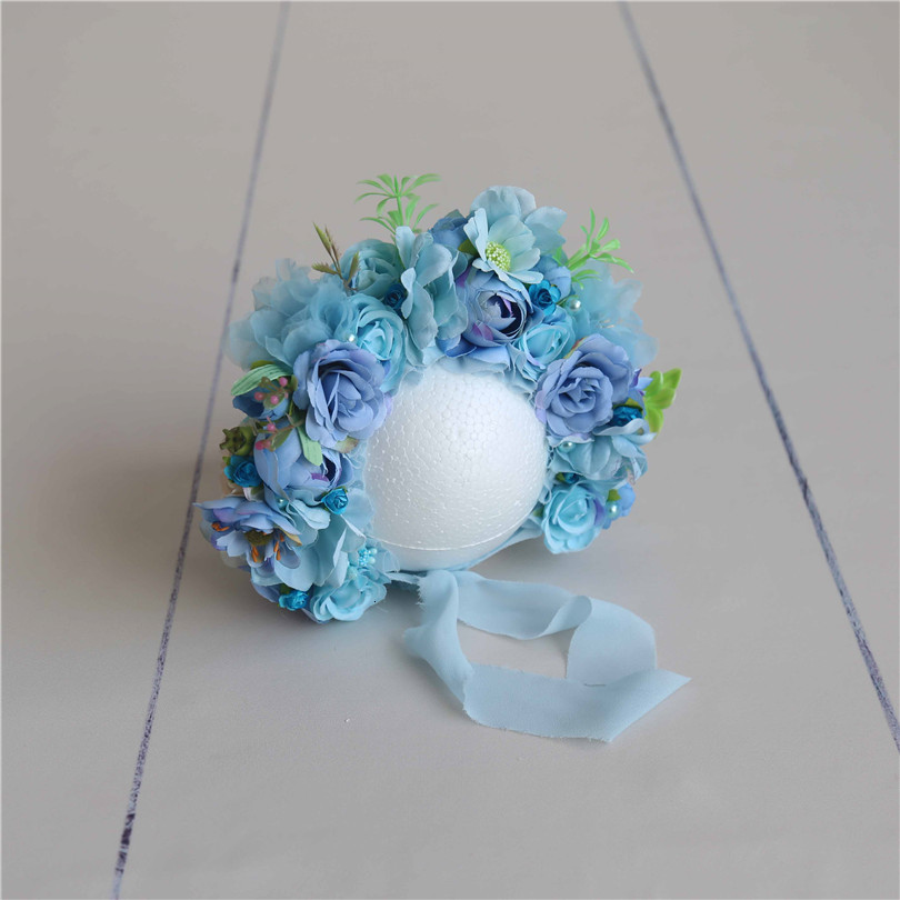 PW Baowo Childrens Pography Prop Flower Hat born Hundred Days Studio Pography Prop Hat Set 250110