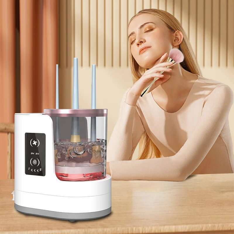 3 in 1 Electric Makeup Cleaner with Dryer-Portable Automatic USB Cosmetic Brush Cleaning Tool