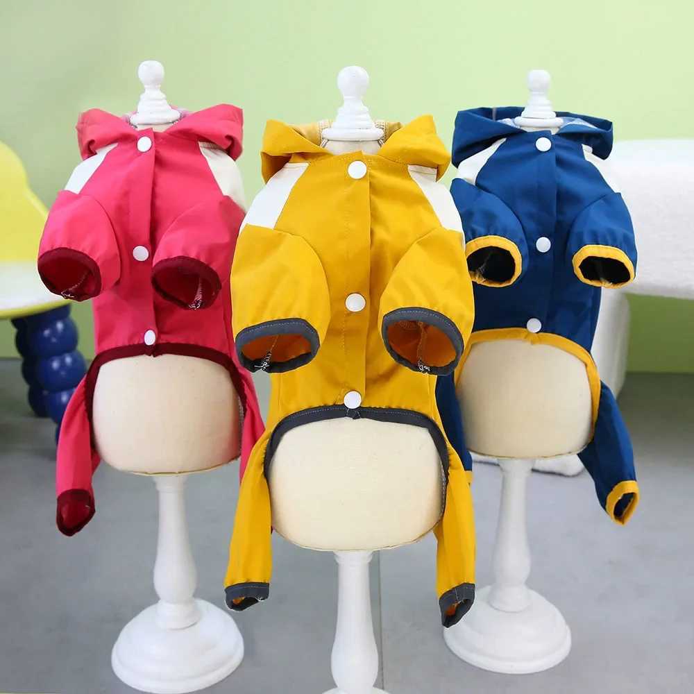 Pet Dog Raincoat Waterproof Dog Clothes Jumpsuit Chiwawa Maltese Reflective Hooded Rain Coat for Puppy Cat Small Dog Rain JacketXJ250121